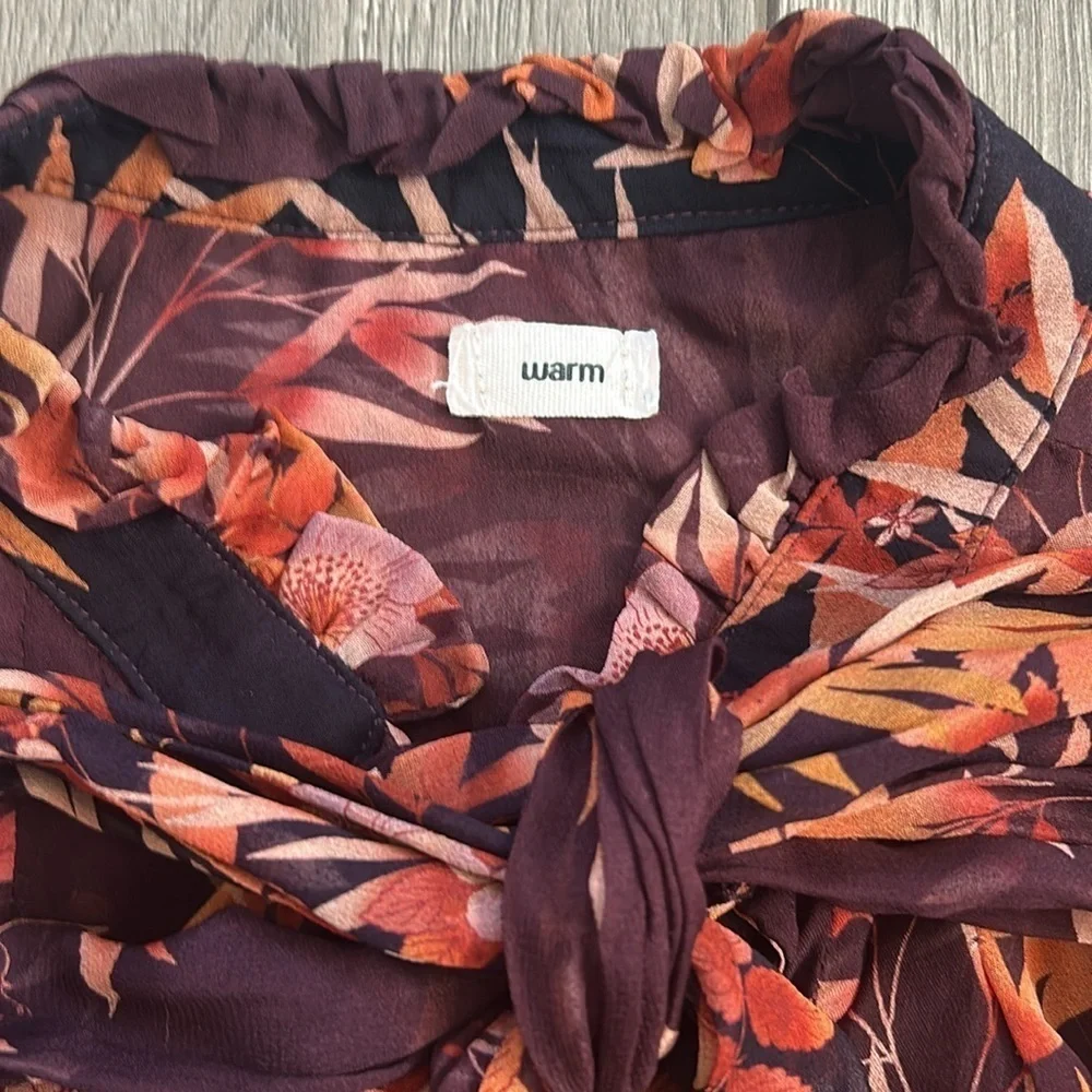 WARM NY - Sheer Floral Women's Top - Estimating Size M